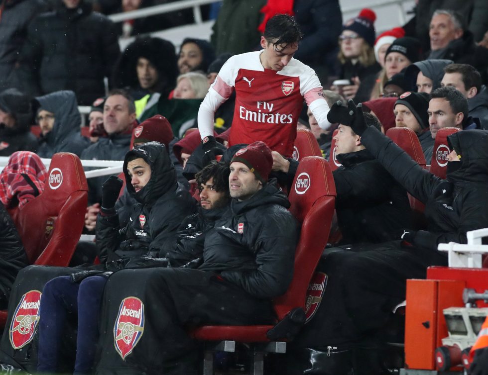 Mesut Ozil Protest Silently Against Unfair Treatment From Arsenal Manager