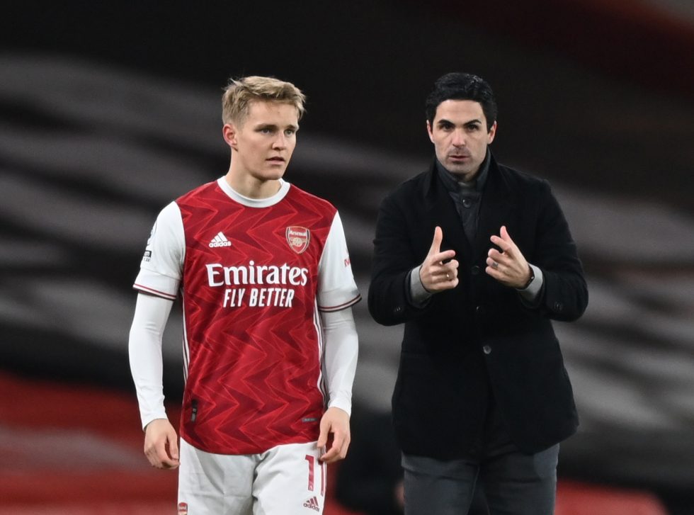 Mikel Arteta explains Odegaard's role at Arsenal