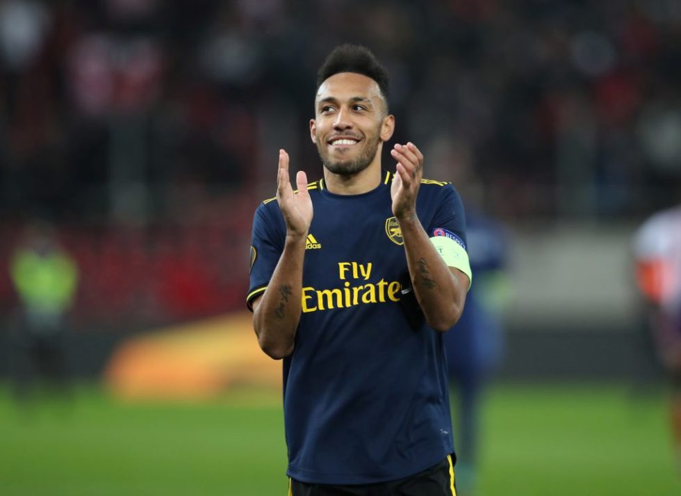 Pierre-Emerick Aubameyang gives names of two Arsenal players who are faster than him