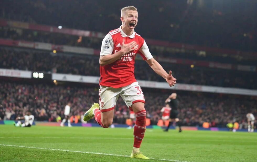 Oleksandr Zinchenko is the 10th most valuable Arsenal player