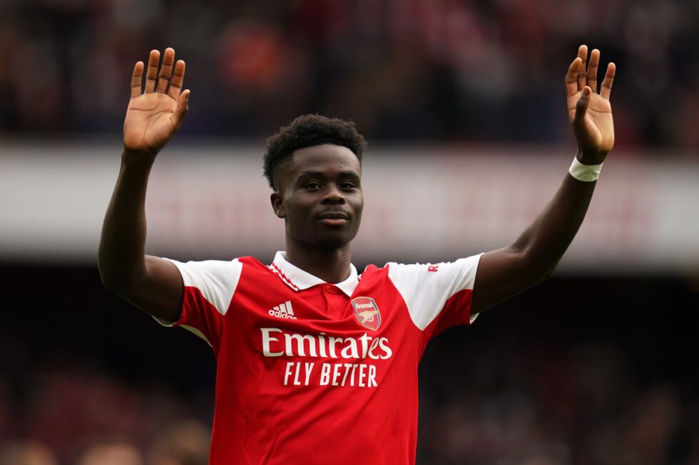 Bukayo Saka could be available for crucial Brighton clash